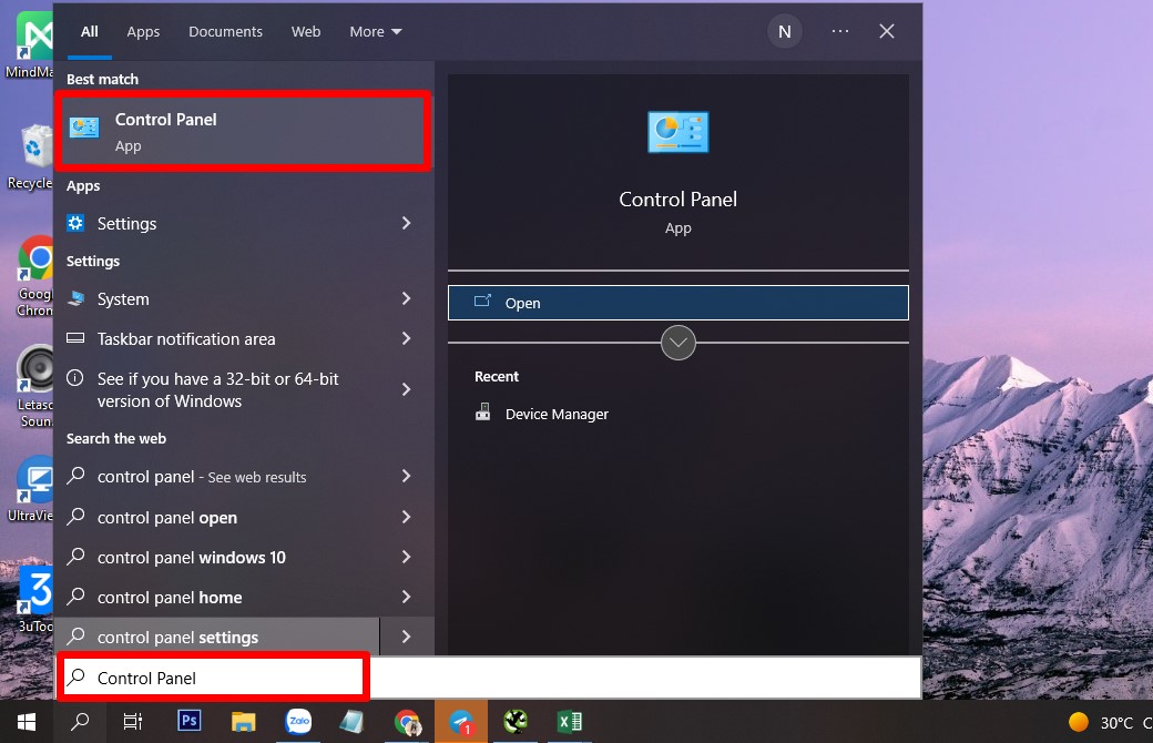 Cách đổi dấu phẩy thành dấu chấm bằng Windows 10 bước 1
