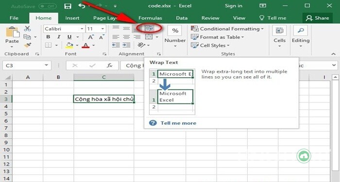 Hướng dẫn cách viết chữ xuống dòng trong Excel sử dụng Wrap Text