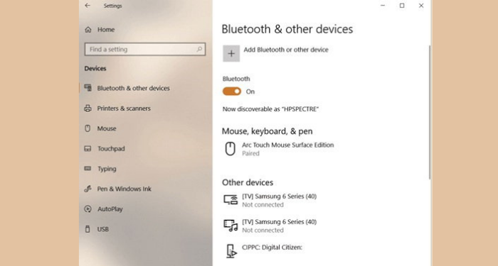 Cách bật Bluetooth trong Action Center