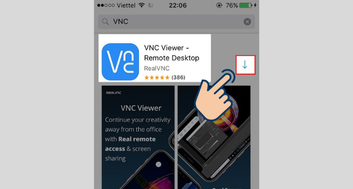 Cài đặt VNC Viewer trên điện thoại di động