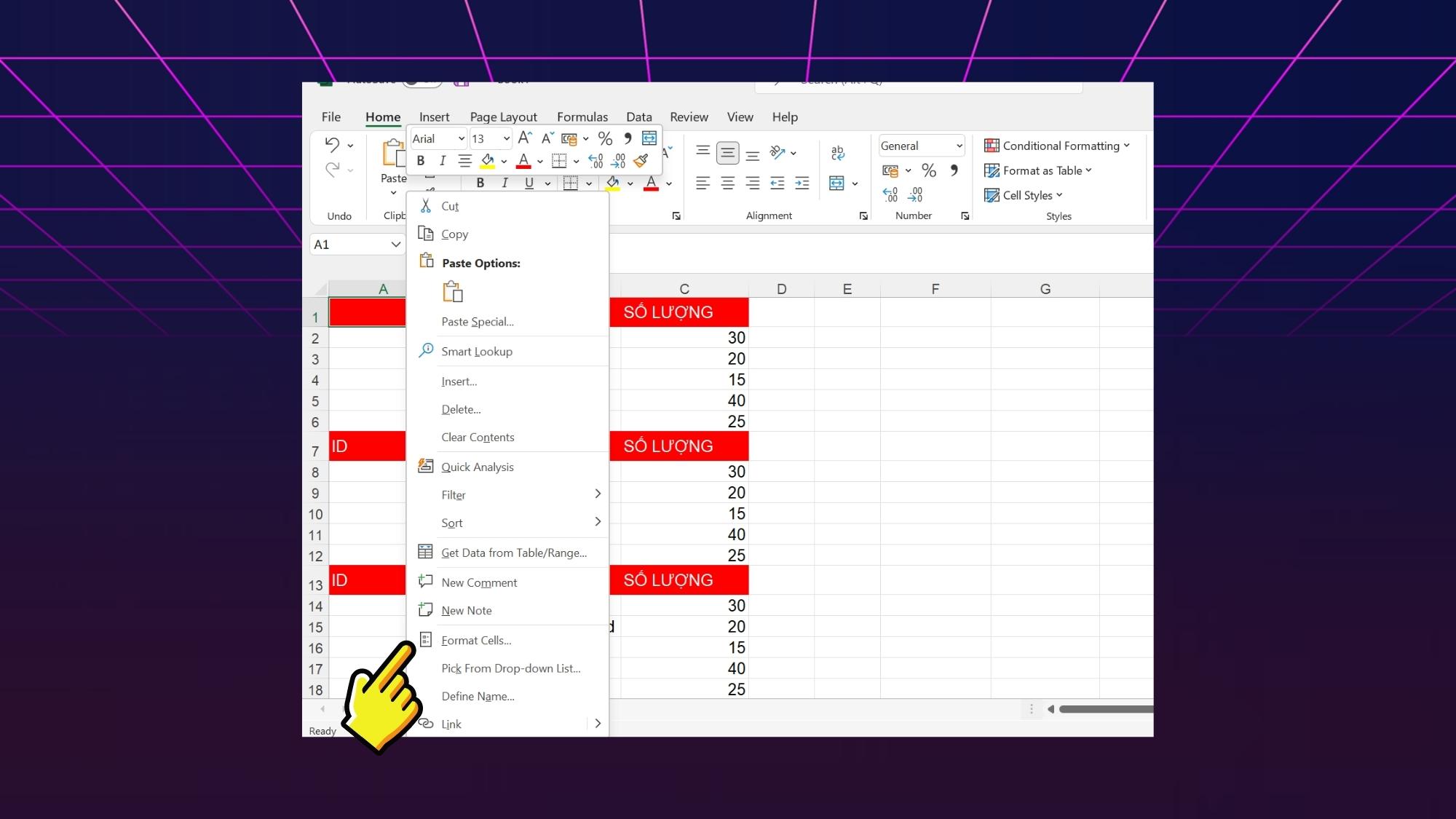 Cách tạo gạch chéo ô trong Excel đơn giản, nhanh chóng - Bước 1