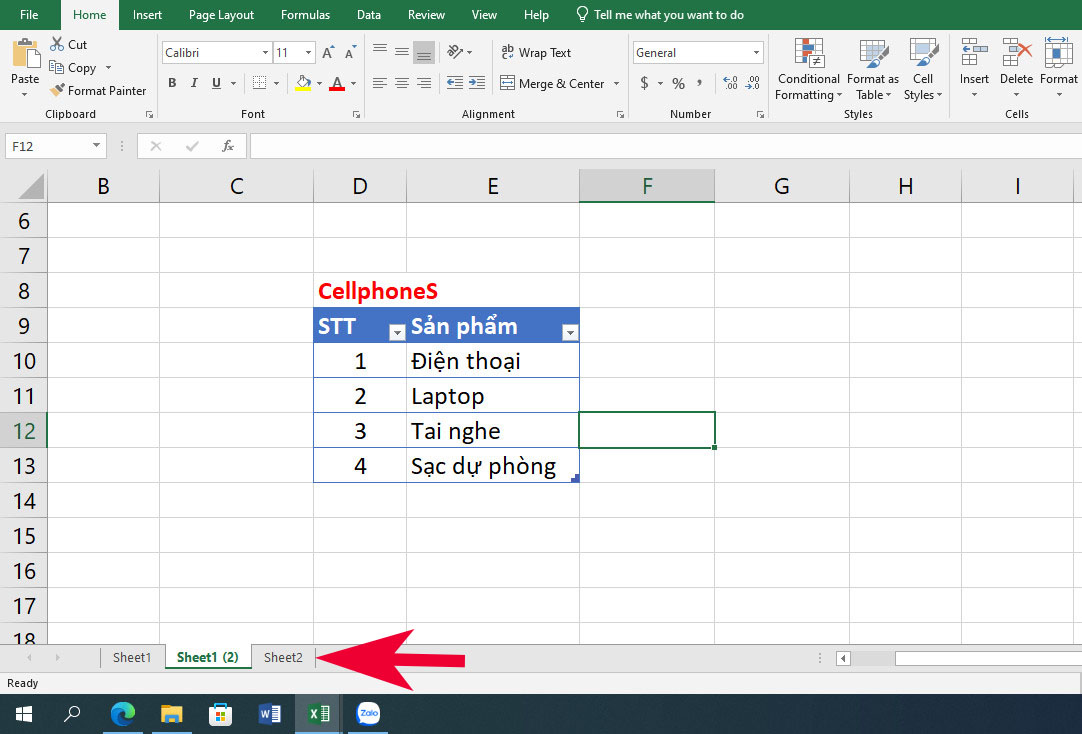 Cách copy Sheet trong Excel giữ nguyên định dạng - bước 3