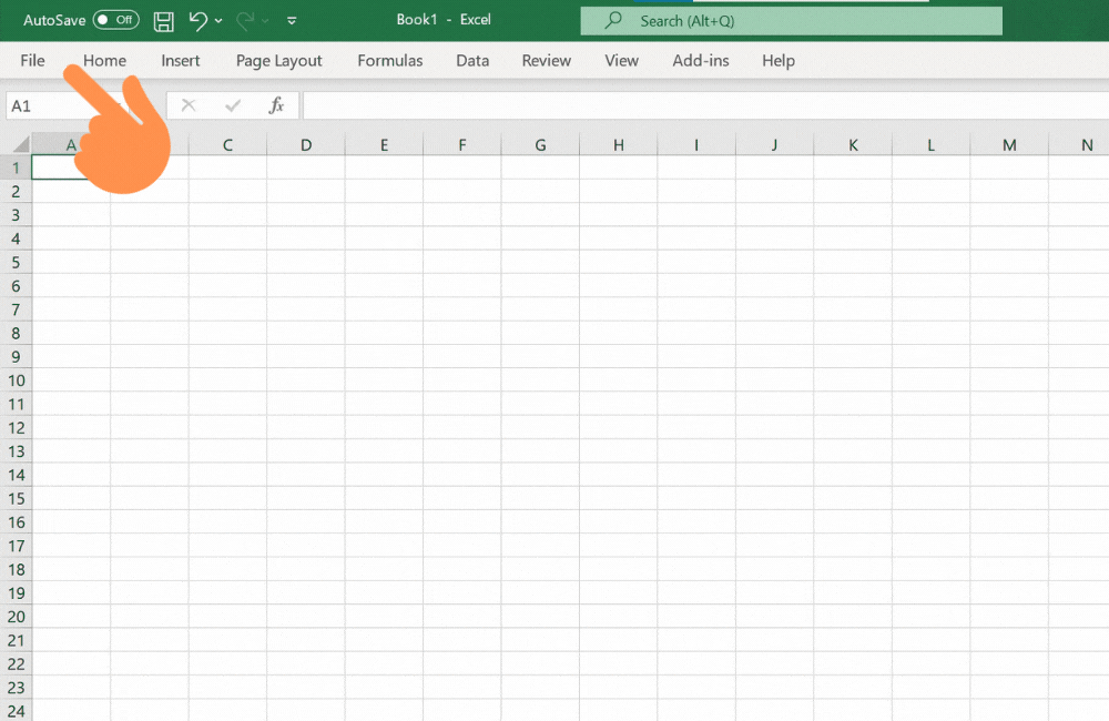 Xóa dòng kẻ vĩnh viễn cho toàn bộ trang tính Excel - bước 1