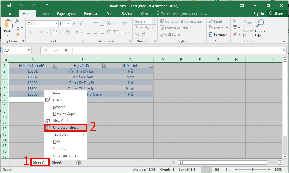 Hướng dẫn cách khóa ô trong Excel không cho chỉnh sửa bước 4